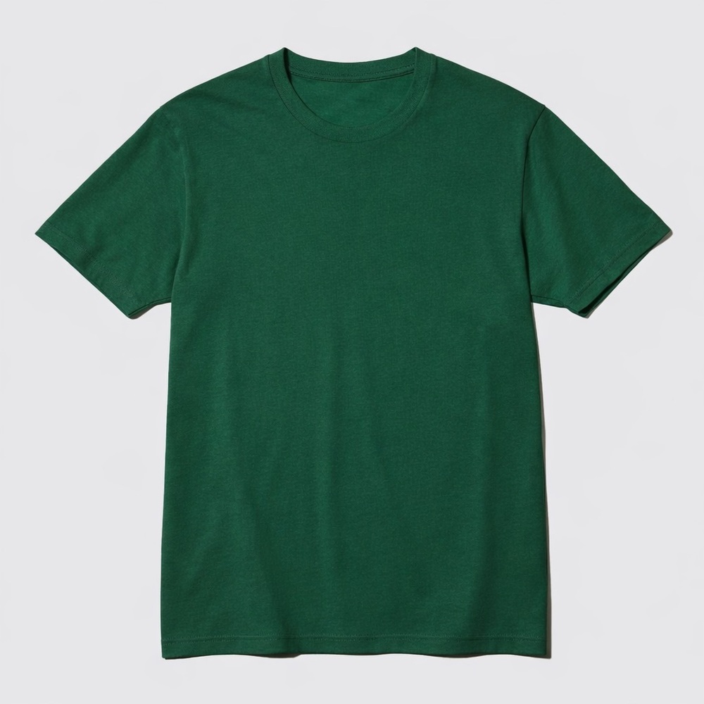 NWT - Uniqlo Dry Color Crewneck T-Shirt in Green Unisex Size Small